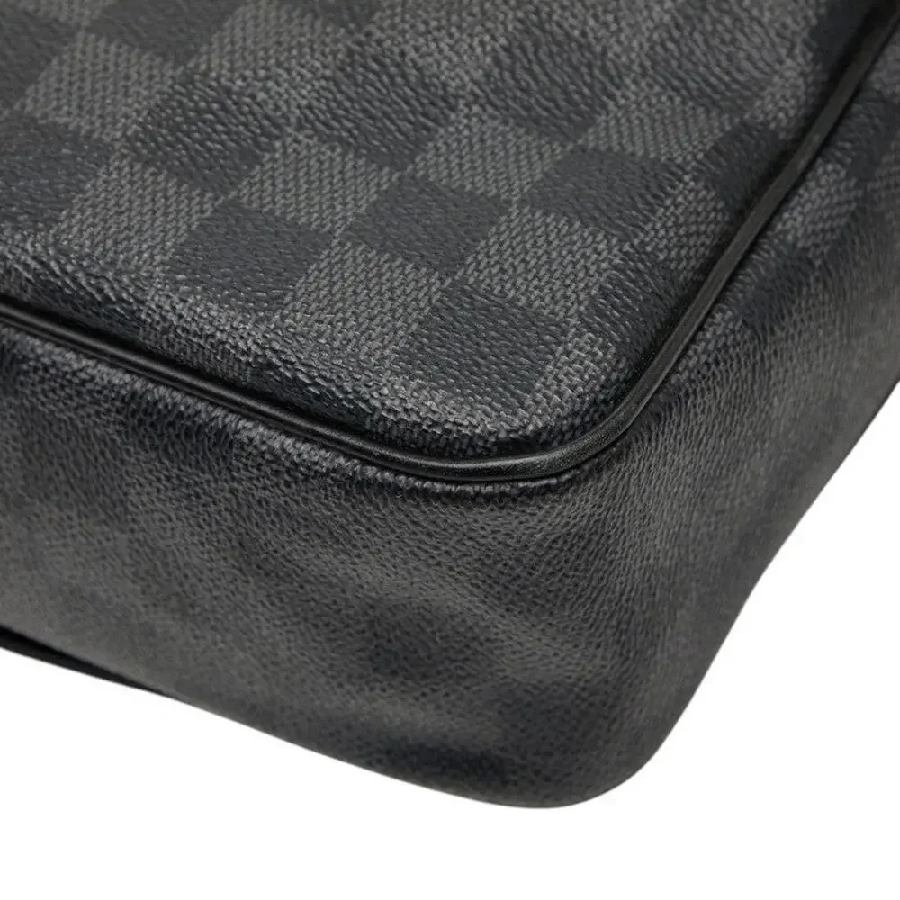 Louis Vuitton Damier Graphite Daniel MM Shoulder Bag Black